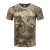 Camiseta de Camuflagem de Secagem Rápida Verão 2026 Padrão Cobra do Deserto Unissex Fitness Manga Curta Camuflagem de Quatro Cores Manga Curta Camiseta de Treinamento Militar