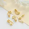 Convertidor de Clip para Oreja Anti-Deslizante Forma de Ola Gota de Agua para Orejas sin Perforar Accesorios de Joyería DIY