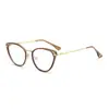 Nuevos Lentes Retro de Metal Antiluz Azul Modernos Populares en Internet Mismo Estilo Armazón de Moda para Lentes Mujer Fotocromáticos Planos