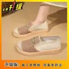 Zapatos Casuales Versátiles Estilo Pastoral sin Cordones Suaves que Aumentan la Altura con Suela Gruesa 2026 Verano Nuevas Alpargatas Transpirables para Mujer