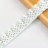Fita de bolinhas de 2,5 cm, fita plissada, material decorativo DIY feito à mão, acessório decorativo de acabamento de renda de camada dupla