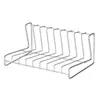Estante de Almacenamiento de Cocina de Acero Inoxidable, Organizador Redondo para Platos, Escurridor, Estante Pequeño para Tabla de Cortar, Estante de Almacenamiento