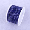 Cadena de garra Weichen con diamantes de imitación de vidrio galvanizado, cadena de garra densa de metal de una sola fila, electroforesis DIY, accesorios de joyería para ropa, lote