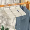 Percha de Plástico Engrosado Recubierto para Uso Doméstico, Percha de Metal Sencilla y Sin Costuras para Adultos y Niños, Antideslizante con Ranuras, Percha de Doble Propósito