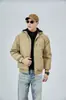 Chaqueta de algodón estilo workwear americano con cuello alto, nueva colección otoño/invierno 2026, engrosada, a prueba de viento y cálida, adecuada para parejas
