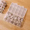 Caja de almacenamiento con compartimentos fijos grandes y ranuras para evitar que los artículos se muevan, pequeña y práctica caja de joyería para cuentas y accesorios