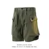 Shorts Deportivos de Verano con Bordado de Espiga para Hombre, Bolsillo Grande Tridimensional, Shorts Cargo de Longitud Media, Tallas Grandes, Shorts de Playa para Hombre
