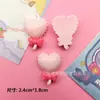 Simulação Bright Bow Love Balloon diy Acessórios de resina Creme Cola Phone Case Headwear Hairpin Water Cup Sticker