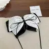 Pinza de Cola de Caballo con Lazo de Cinta de Lunares Estilo Coreano de Princesa, de Alta Gama, Moda y Versátil, Pinza de Garra Súper de Hada para la Parte Posterior de la Cabeza
