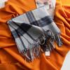 Cachecol de Inverno Estilo Britânico de Caxemira de Imitação Personalizado para Homens e Mulheres, High-End, Versátil, Xale Espesso e Quente
