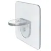 Soporte de partición en capas para armario sin perforaciones, soporte triangular oculto, estante de almacenamiento para cocina y baño, pegatinas para estantes de ángulo recto con capacidad de carga