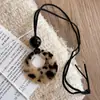 Collar Trenzado de Cuerda con Perlas de Piedra Natural para Mujer, Cadena para Clavícula de Piedra Ojo de Tigre Estilo Chino Nuevo Vintage, Accesorio Largo Colgante para el Cuello con Manchas