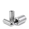 Aço Inoxidável 304 Rosca Interna Pino Cilíndrico GB120 Ambas as Extremidades Chanfradas Pino de Posicionamento Pino Elástico Haste de Conexão com Rosca Interna Pino Guia
