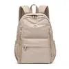 Mochila de Estilo Simples Feminina de Grande Capacidade Leve Multi-Bolsos para o Dia a Dia Viagem Mochila Escolar Estudante Novidades para a Temporada de Volta às Aulas