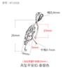Hebilla de seguridad con colgante de plata de ley S925 con incrustaciones de jade ruyi, hebilla de jade de Buda, hebilla de clip Yu Pei, hebilla de plata de Buda Gong