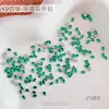 Pedras de Strass para Nail Art Verde Esmeralda Imitação Fundo Plano, Pacote Misto Popular Retro Luxo K9 Mini Chanfradas de Formato Irregular