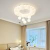 Luz de dormitorio luz de techo celebridad de internet luz de calabaza estilo crema cálida niño niña princesa habitación infantil lámparas nórdicas
