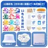 Kit de Materiais para Tie-Dye DIY Bolsa de Pintura Tie-Dye para Jardim de Infância Bolsa de Lona Tie-Dye para Crianças Faixa de Cabelo Chapéu Conjunto de Ferramentas