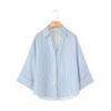 Aliexpress Ropa Europea y Americana para Mujer al por Mayor Transfronteriza 2025 Nueva de Principios de Primavera Casual Cómoda Camisa de Mangas Anchas con Cuello