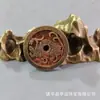 Moedas de Cobre Estilo Antigo Exquisitamente Esculpidas Apresentando os Quatro Animais Míticos, Moedas Talismãs, Presentes Estilo Chinês, Moedas de Cobre Estilo Antigo com Animais Míticos em Cinábrio