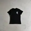 Venda Direta de Comércio Exterior Transfronteiriço para Europa e América, Novo Estilo de Verão Syna Estampa de Letras Gola Redonda Manga Curta Moda de Rua Marca Camiseta de Casal