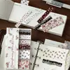 Adesivos Tangshi Transfronteiriços Série Padrão Floral Vintage Floral DIY Adesivos de Decoração para Diário 120 Folhas 6 Designs