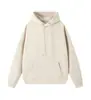 Moletom com capuz de algodão de fibra longa personalizado para workwear com impressão de logotipo, forrado com fleece para o inverno, uniforme personalizado DIY para turmas com impressão de texto para reuniões de turma