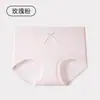 Calzones de Algodón para Mujer 10A Antibacterianos Color Sólido Ligeros Moño Cómodos de Cintura Alta Calzones para Mujer