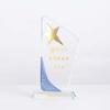 Troféu de Cristal Personalização Criativa Atacado Metal Estrela de Cinco Pontas Produção Medalha de Competição Baía Azul Prêmio Ornamentos para Funcionários