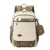 Mochila de Gran Capacidad Estilo Academia, Bolso Escolar Estudiante Moderno y Sencillo, Mochila Color Block Elegante y de Alta Apariencia