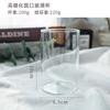 Vaso Vacío de Vidrio para Vela de Aromaterapia DIY Hecha a Mano Vidrio Esmerilado Blanco y Negro Transparente Vaso para Cera DIY Contenedor para Vela Casera