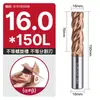 Fresa de aço tungstênio Huhao 65 graus, carboneto de 4 cortes, especializada para aço inoxidável, ferramenta CNC, fresa de topo de comprimento estendido