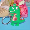 Celebridade da internet personalidade criativa dinossauro encarando chaveiro corrente pingente bolsa de menina acessórios para pendurar loja de 2 reais presente