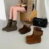Botines de suela gruesa para mujer, botines de ante con punta redonda, Botas de mujer Estilo Nuevo Otoño/Invierno 2026, Botas Martin con Hebilla Retro Francesa