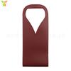 Bolsa individual para vino tinto en stock, bolso de mano para regalo de vino de cuero PU, bolso de mano para vino tinto, whisky, champán