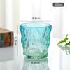 Venta al por mayor de fábrica, taza de vidrio con degradado de alto valor de color, taza de glaciar para bebidas, taza de café con leche, taza de desayuno, simple, transparente, vacía