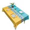 Toalha de Mesa Luxo Leve Toque de Alta Qualidade Impermeável à Prova de Óleo à Prova de Escaldamento Sem Lavar PVC Capa de Mesa de Centro Pano de Mesa de Jantar Estilo Ins Tapete de Mesa de Jantar