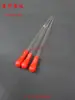 Gotero de Vidrio con Punta de Goma, 15 cm de Largo, Pipeta con Punta de Goma Roja para Experimentos Químicos, Aceites Esenciales e Instrumentos de Enseñanza