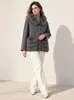 Peça de Outerwear Pura Caxemira, Peça de Outerwear Pequena, Lã Dupla Face Solta Roupa de Trabalho Elegante Peça de Outerwear de Caxemira, Peça de Outerwear Outono e Inverno 2025 para Mulheres
