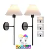 Nova Luminária de Parede Sem Fio Transfronteiriça, Lâmpada RGB a Bateria para Quarto ao Lado da Cama, Iluminação de Parede para Fundo de Sala de Estar e Escada