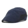Sombrero de Algodón Casual para Hombre de Primavera y Verano Gorra con Etiqueta Gorra Delantera Sombrero de Sol para Exteriores Boina de Moda