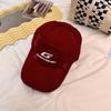 Gorra de Béisbol Rota de Verano Nueva y de Moda con Bordado de Letra g en Amarillo, Estilo Callejero para Hombres y Mujeres, Hace que la Cara Parezca Más Pequeña