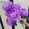 Crisântemos artificiais, crisântemos de garra de dragão de 7 cabeças, para decoração de casa e casamento, disponíveis em várias cores, adequados para arranjos internos e exposições florais