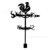 Veleta de gallo transfronteriza metal decoraciones exteriores techo jardín muebles decorativos adornos creativos manualidades hierro