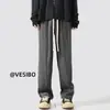 Pantalones Estilo Vibe para Hombre, Marca de Moda High Street Europea y Americana, Pantalones Largos Casuales Finos de Verano Tendencia Hip-Hop, Pantalones Casuales de Verano