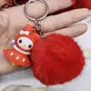 Nuevo colgante de bola de pelo de caballo rojo de dibujos animados del zodíaco, varios diseños, llavero dulce y lindo, nicho de moda