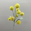 Bolas de Cebolinha Simuladas Bola de Hortênsia Bola de Cardo 9 Cabeças Flor Simulada Decoração de Casamento Material de Flores Adereços Domésticos Arranjo de Flores Flor Artificial