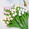 Decoração de Bolo Assado para o Dia dos Namorados Chinês Tulipas Simuladas Ornatos Deusa Linda Bolo Flor Pequena Plug-in de Flor