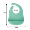 Babero de Silicona Babero Bolsa para Comer Bebé Bolsa Resbaladiza Impermeable para Bebé Set de Baberos de Silicona Súper Suaves Toalla Resbaladiza
