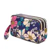 Venta al por mayor de fábrica nueva cartera monedero bolso femenino coreano estampado cartera bolso para teléfono móvil cartera de dama bolso de tela para correr